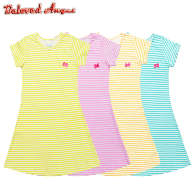 Girl Dress Summer Baby Girls Short Sleeve Clothes Kids Dresses Costume Children Princess Unicorn Casual School Wear | Детская одежда и