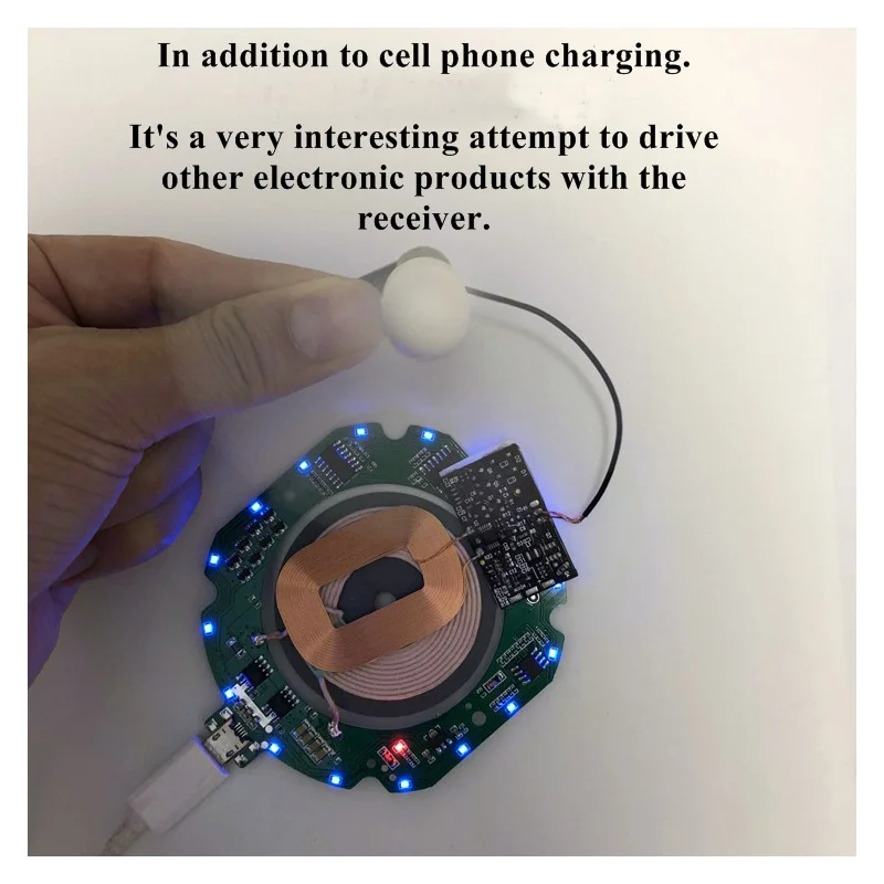 1PCS Ultra-thin Fast Wireless Charger Connector for DIY Transmitting Terminal Modular QI Standard | Обустройство дома