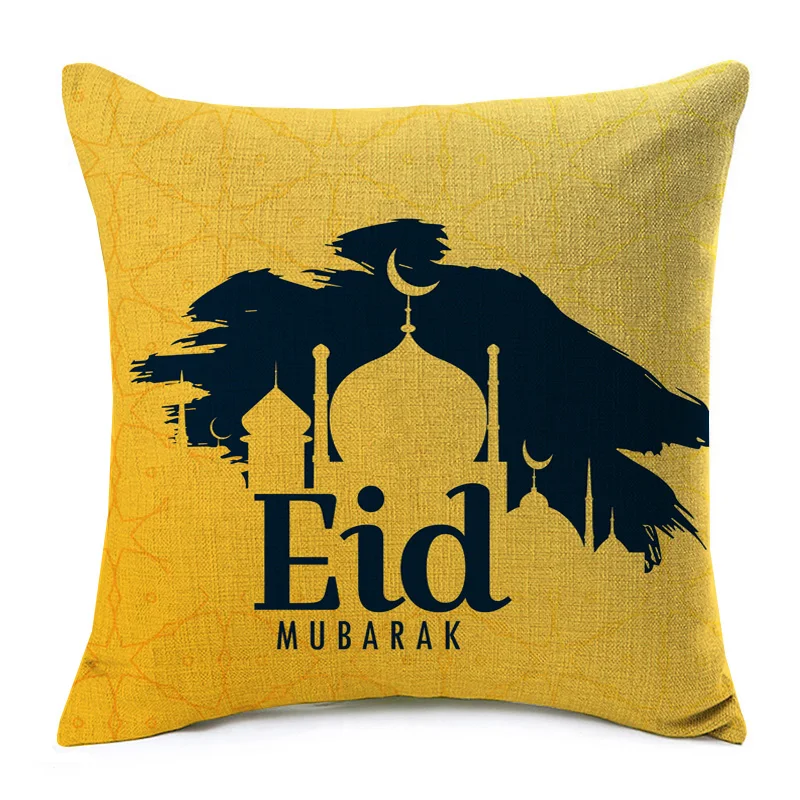 EID MUBARAK Рамадан наволочки для подушек искусственная луна светильник льняная