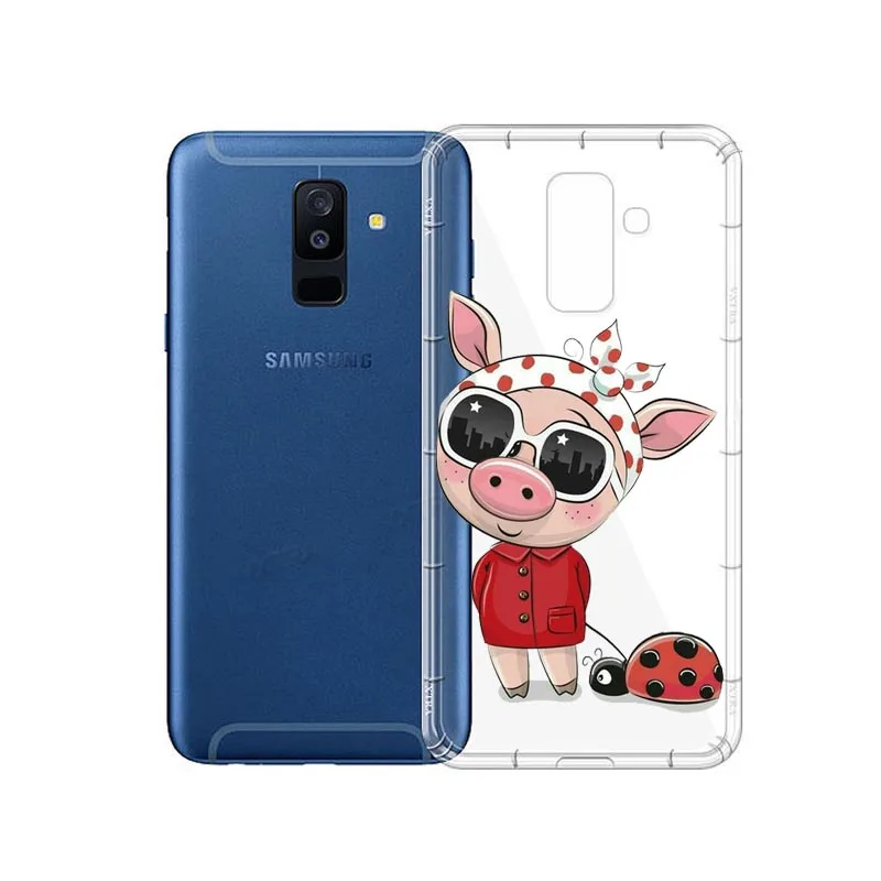 Забавные милые мягкие силиконовые чехлы из ТПУ для Samsung S6 S7 S8 S6Edge S8Plus NOTE9 2 3 4 5