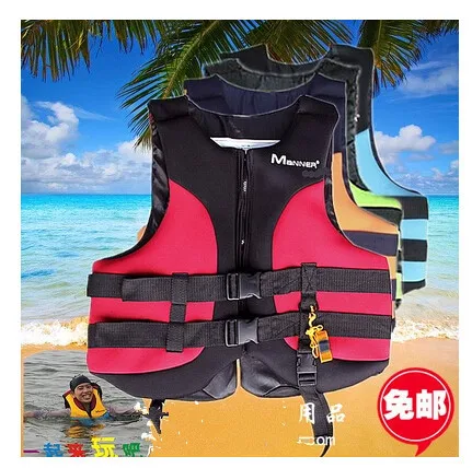 

Free shipping Latest 100% NEOPRENE professional high-end adult life jacket immersion suits surfing fishing yacht life jacket