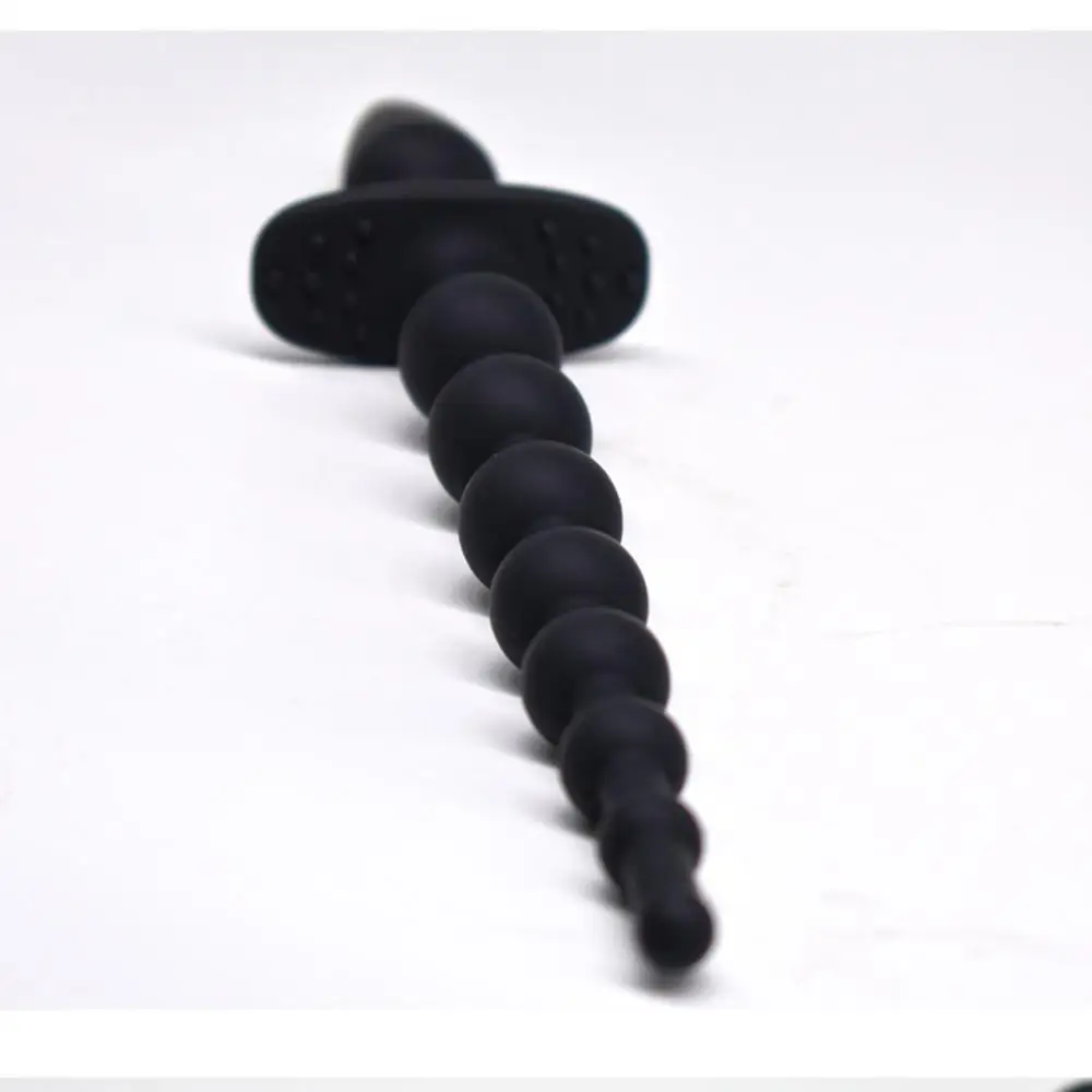 Anal Ball Butt Plug Large Size Black Beads Silicone Sex female G-spot Female Trainer Erotic Toy For women couples #4N |