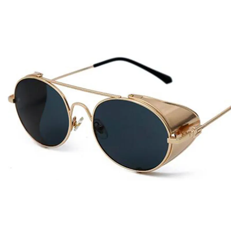 Солнцезащитные очки в стиле стимпанк для мужчин и женщин роскошные брендовые