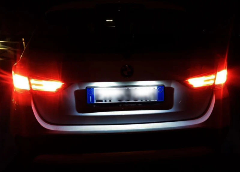 Светодиодсветодиодный лампы Deechooll T10 для Peugeot 206 2 шт. автомобильных номерных