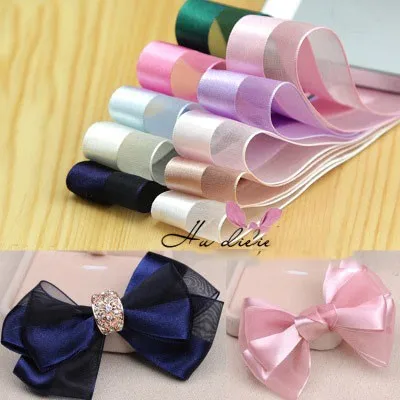 15Yards Width 2.5cm/4cm Multicolor Satin Ribbon for DIY Bow Craft Wedding Party Decoration Gift Scrapbooking Supplies AP2128 | Дом и сад