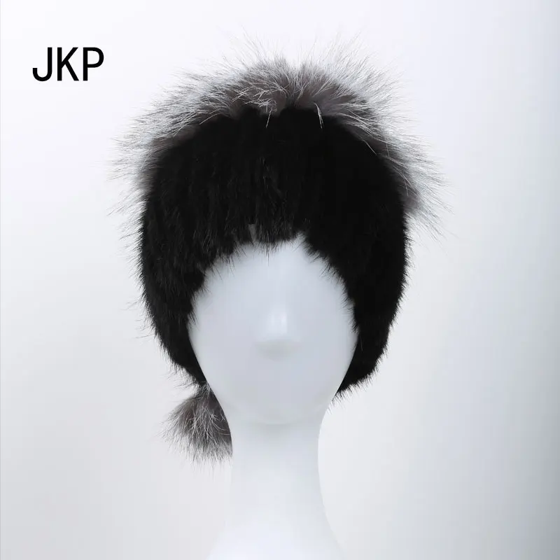 Российские зимние шапки для женщин натуральная норковая меховая шапка с цельным