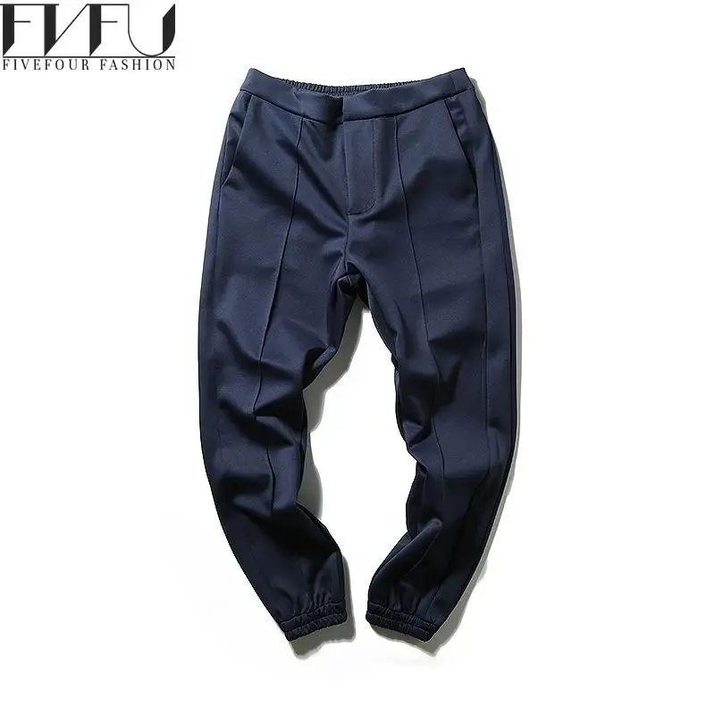 Новые модные брюки мужчины 2017 сезон: весна–лето простой ретро леггинсы карманы