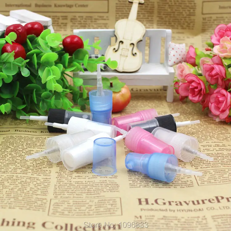 

100pcs/Lot, 5CC 5ML Plastic Bottle with Pink Sprayer, Cosmetics Sample Atomizer, Small Plastic Spray Bottles