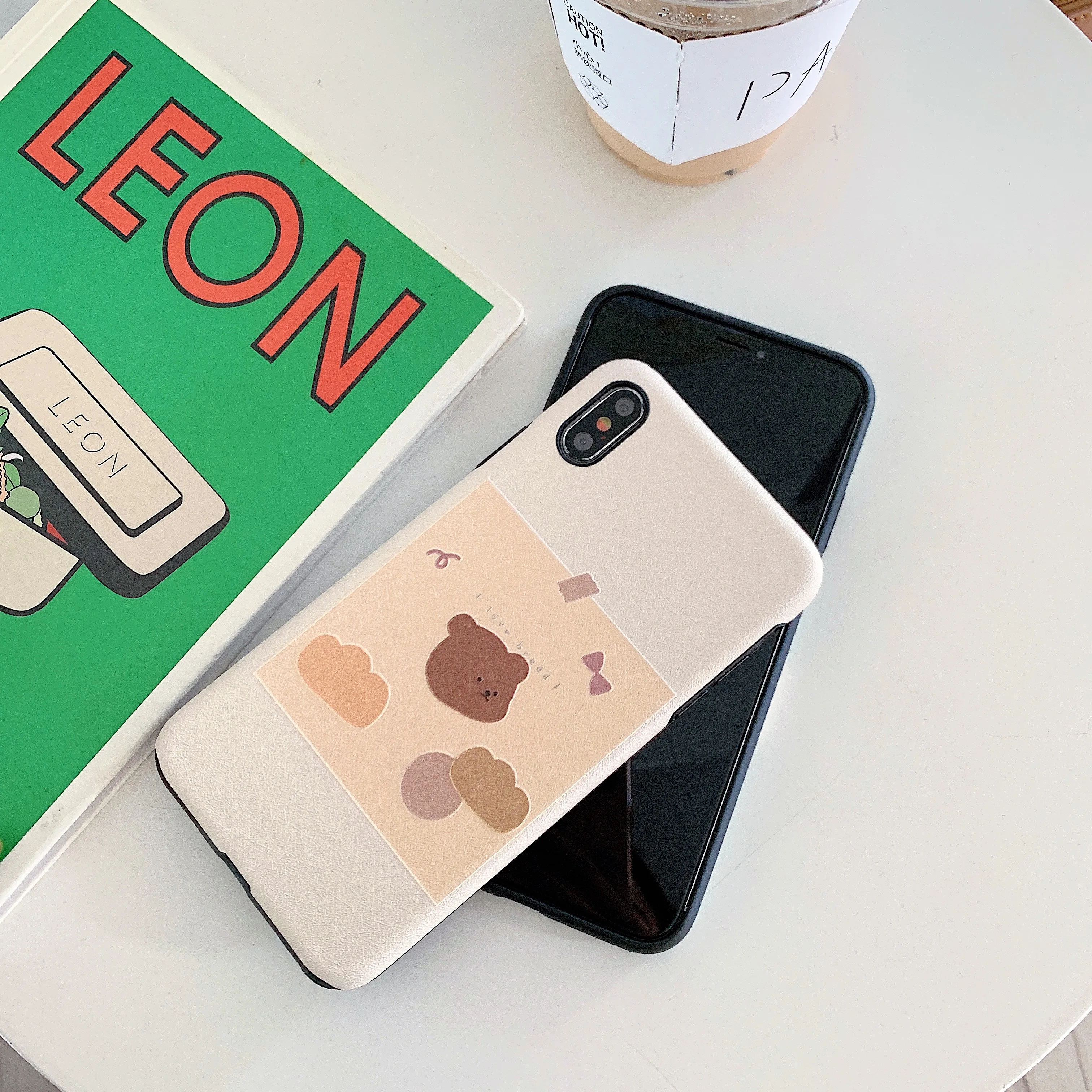ORYKSZ роскошный чехол с рисунком медведя для iphone XS Max XR X 6 6S 8 7 plus задняя крышка