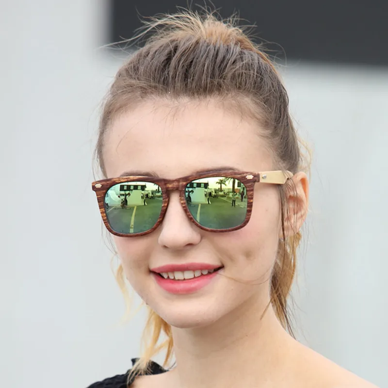 

Long Keeper Wodden Bamboo Foot Sunglasses Square Wooden Retro Vintage Sunglasses Women Men Brand Designer Gafas de sol