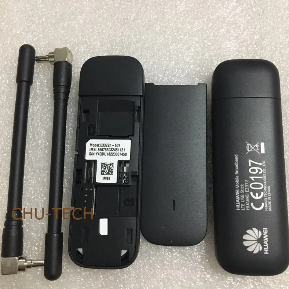 Разблокированный huawei E3372 E3372h-607(добавить пару антенн) 4G LTE 150 Мбит/с USB модем 4G LTE USB Dongle