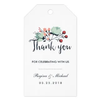 2x3.5 дюймов сине белые цветочные свадебные подарок спасибо тег|tag thank you|tag tagwhite you tag