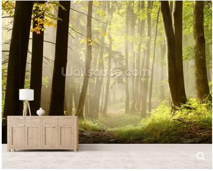 Custom forest wallpaper Forest Pathway natural mural for living room bedroom bar KTV background home decoration | Обустройство дома