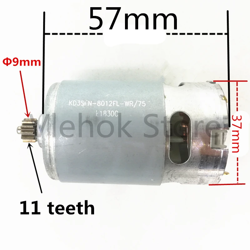 11 Зубы RS-550 10,8 V 12V двигатель заменить для BOSCH MAKITA BLACK&DECKER Dexter HITACHI Metabo Worx электрическая дрель Мощность часть инструмента