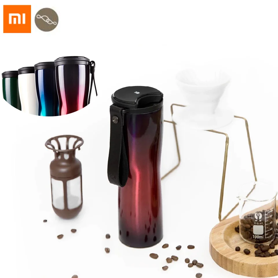 Xiaomi Mijia KissKissfish, умный термос Moka для кофе, кружка для путешествий, сенсорный oled-экран, температура, нержавеющая сталь, 430 мл, кофейная чашка