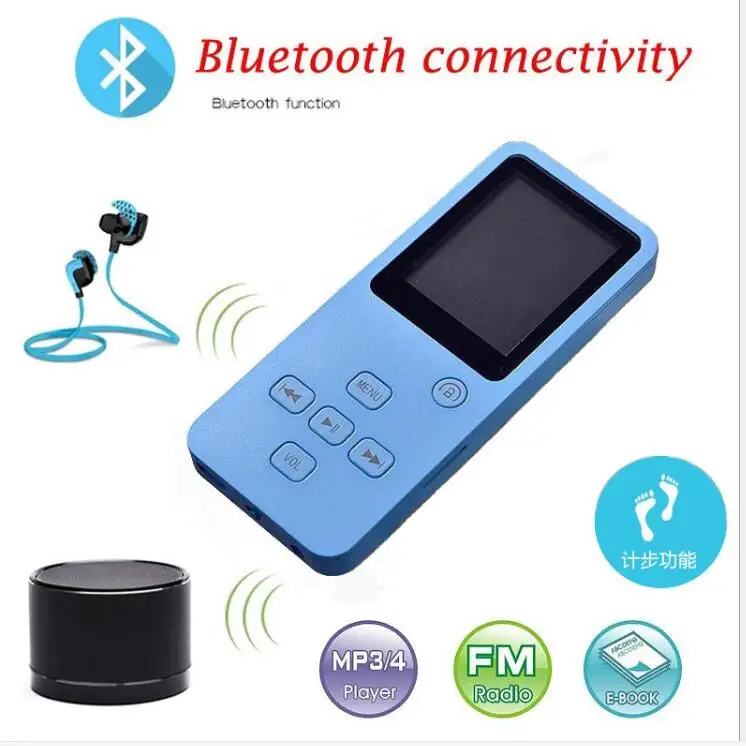 MPLSBO MP4 Bluetooth HiFi 8 ГБ 16 32 MP3 музыкальный плеер 1 &quotTFT экран Поддержка Pedo Meter