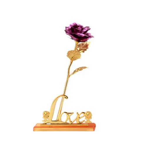 FAROOT 24K позолоченная фольга роза цветок ложная Роза День Святого Валентина