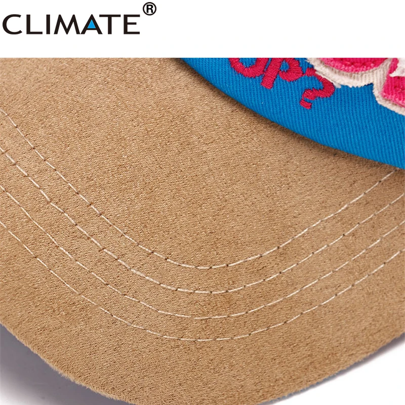 CLIMATE Men Rocker Baseball Caps Hat Women New Suede Cap Adjustable Contrast Faux Leather Wine Young | Аксессуары для одежды