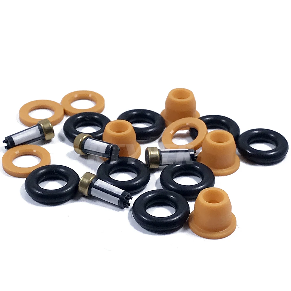 Четыре комплекта инжектора ремонтные наборы микро фильтр Oring пластиковая