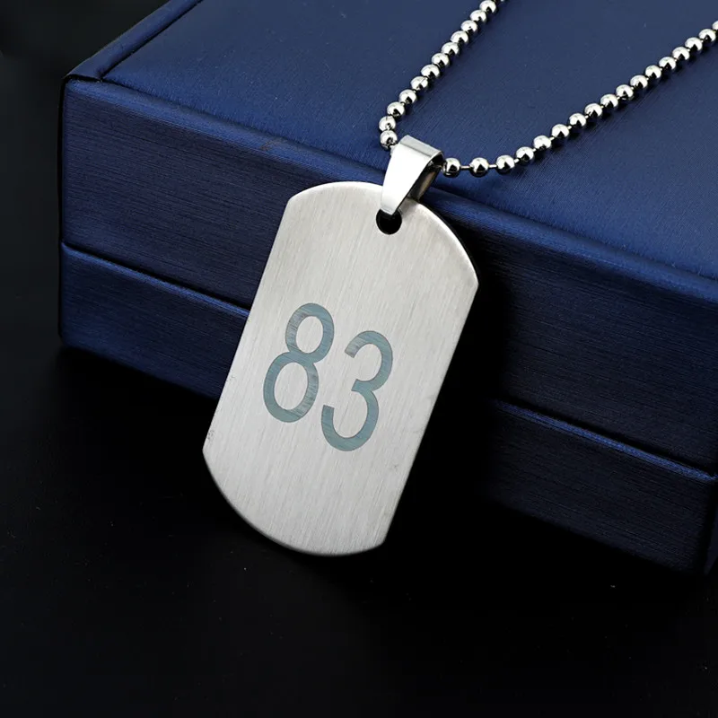 1 шт. ожерелье с подвеской в виде собачьей бирки стиле панк для мужчин и женщин