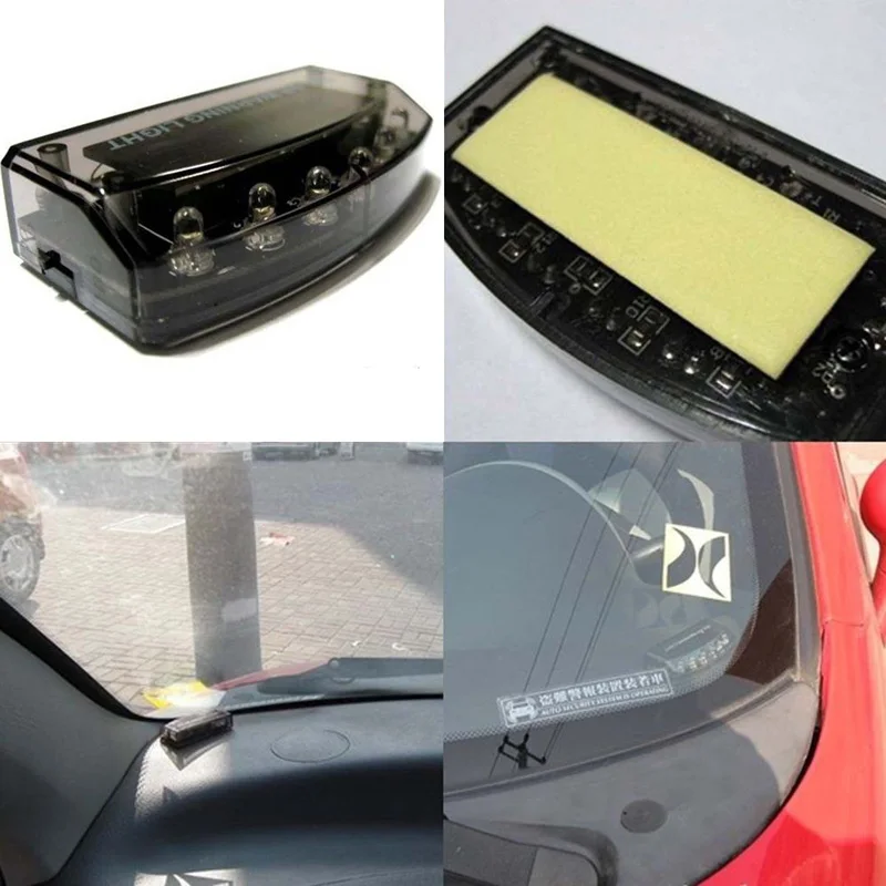 6LED авто солнечное зарядное устройство Автомобильная охранная сигнализация