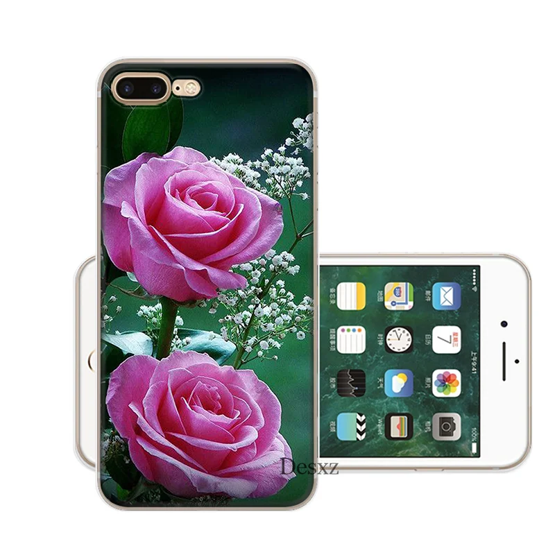 Rose Flower Peonies Phone Case For Apple Iphone 6 7 8 6S Plus X XS Max XR 5 SE 5S Cover | Мобильные телефоны и аксессуары