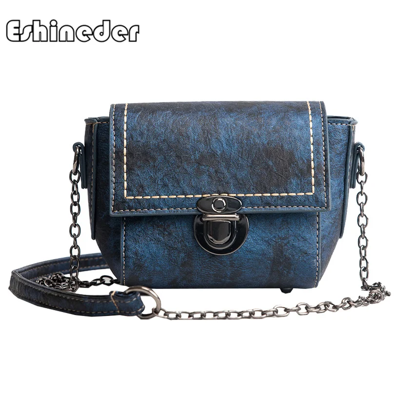 Модная женская сумка через плечо мини винтажная маленькая разных цветов простой