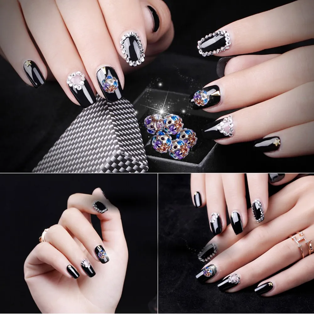 10 шт. Стразы для ногтей цветные алмазные бусины украшения стразы дизайна