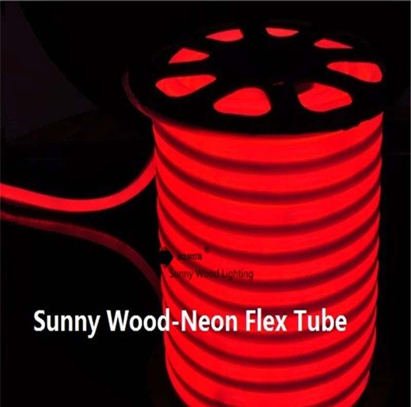 Светодиодная неоновая гибкая трубка 50 метров входная светодиодная вывеска 220 В