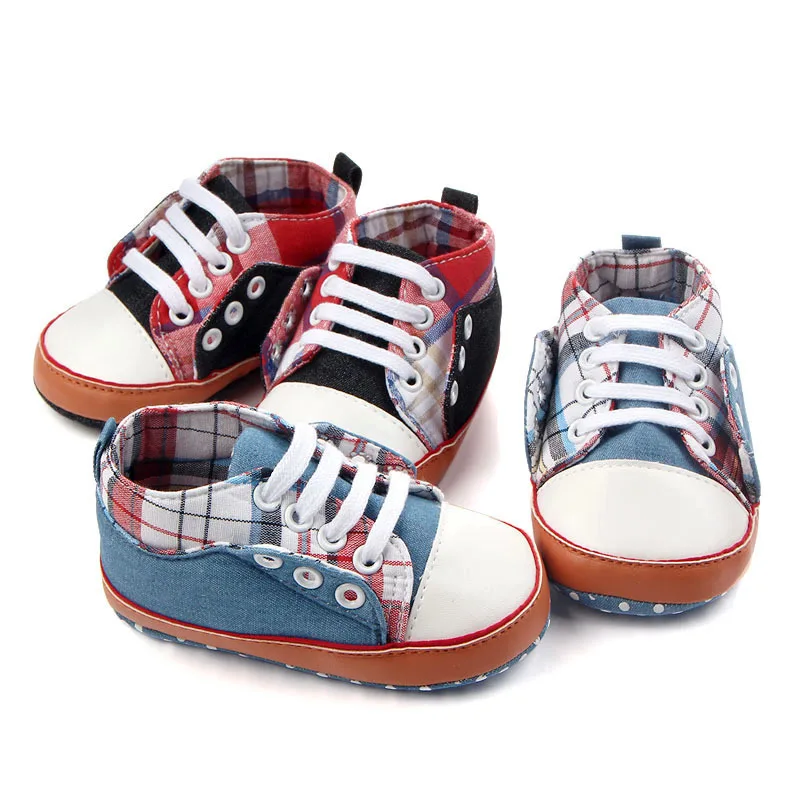 Новые Классические спортивные кроссовки из парусины для новорожденных