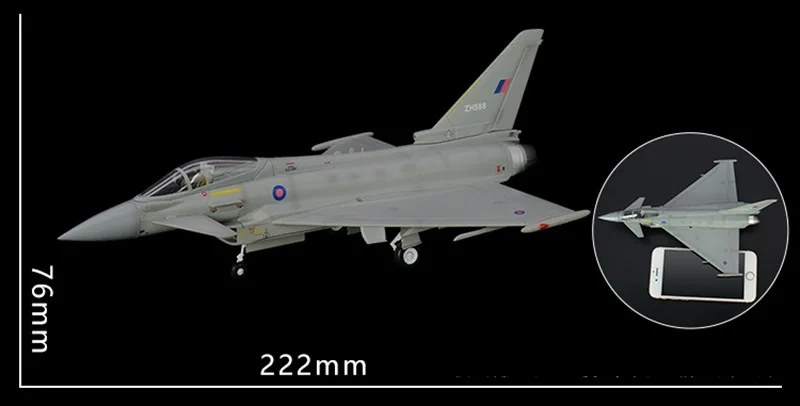 1/72 Eurofighter Typhoon EF2000 ZH588 самолет предварительно построенный хобби Коллекционная готовая пластиковая модель самолета