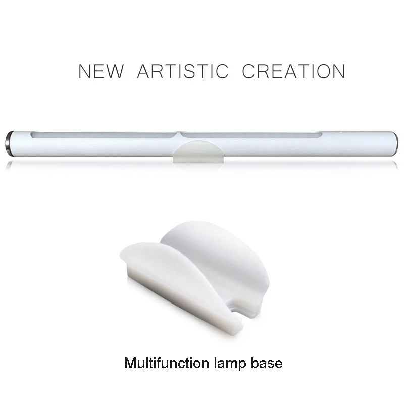 Переносная светодиодная лампа для шкафов с сенсорным выключателем Portable Pencil tube LED Under Cabinet Light Touch Sensor Closet Wall lamp Bar Kitchen Wardrobe Emergency lighting on.