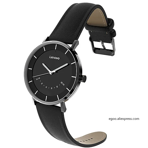 Lenovo watch S умные кварцевые часы с кожаным ремешком 5ATM водонепроницаемые монитором