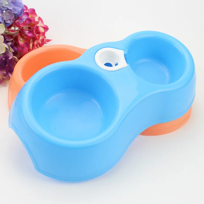 Wofo Pet Поставщики Пластик двойной Порты и разъёмы автоматической подачи питьевой