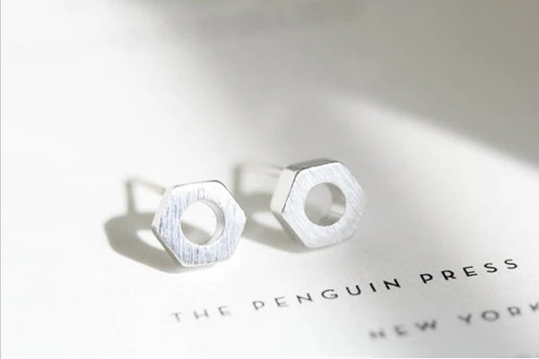 Модные Классические серьги гвоздики с болтами золотые инструменты винтовой