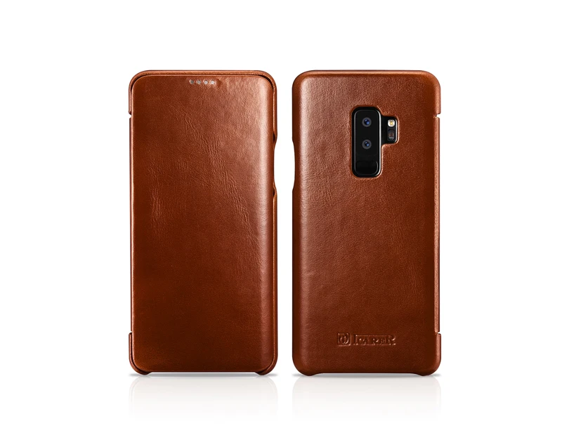 Чехол-книжка из натуральной кожи для samsung Galaxy S9, тонкий защитный чехол S9 Plus, чехол для бизнес смартфона samsung S8 S8 Plus
