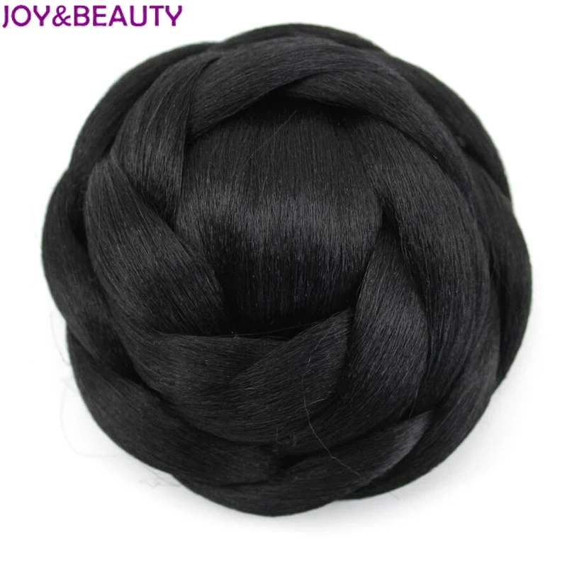 Термостойкие синтетические волосы JOY & BEAUTY, 12 см, черные/Блонд
