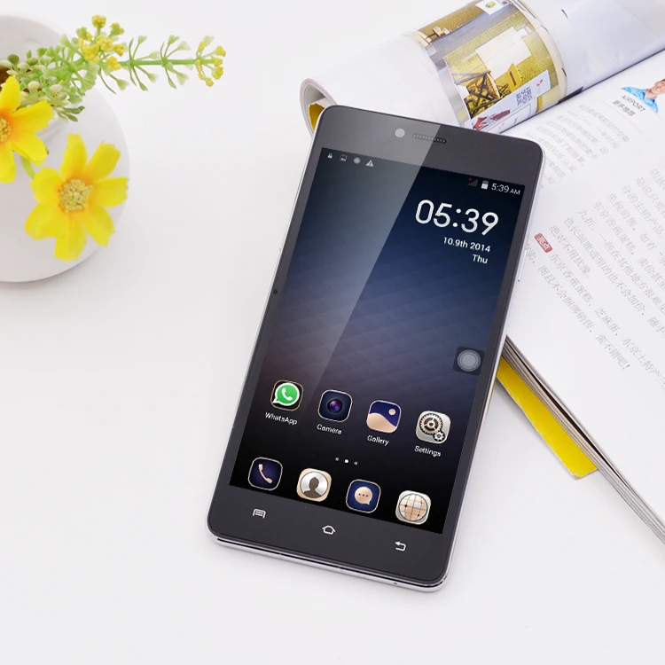 5 дюймов мобильный сотовый телефон Android 4.4.2 MTK6572 две сим бесплатная оперативной
