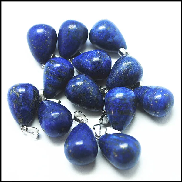 Подвески из натурального лазурита с драгоценным камнем размер 13x18 мм для