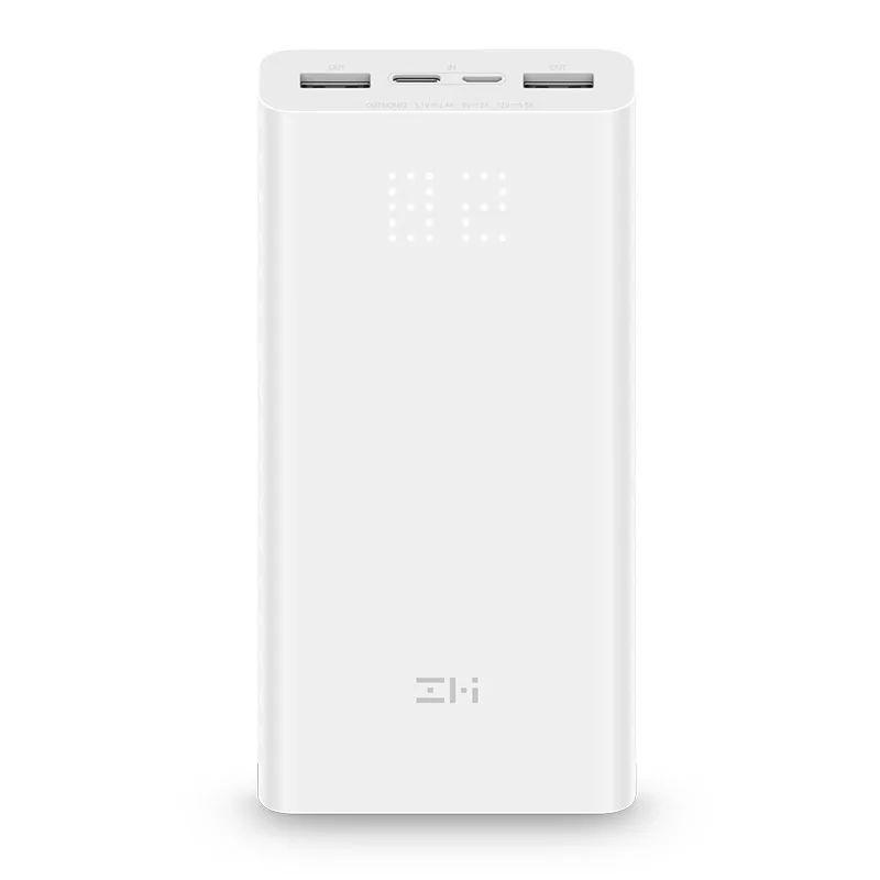 Xiaomi ZMI внешний аккумулятор QB821 20000 мАч цифровой дисплей QC3.0 Быстрая зарядка
