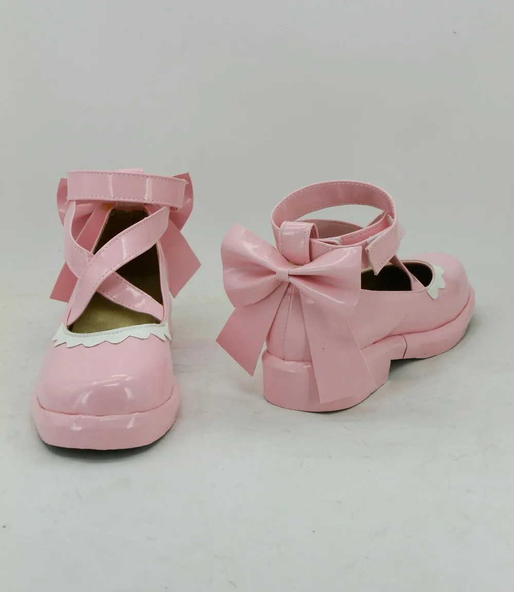 

Valentines Pink Cute Lolita Nico Yazawa Cosplay Shoes Newest Japanese Anime Lovelive! Boots For Halloween Christmas