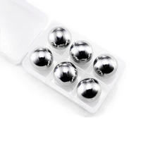 6 pcslot sphere whiskey stones 25mm stainless steel rock tasting wine beer ice stone bar christmas gift cooler send in pp boxes