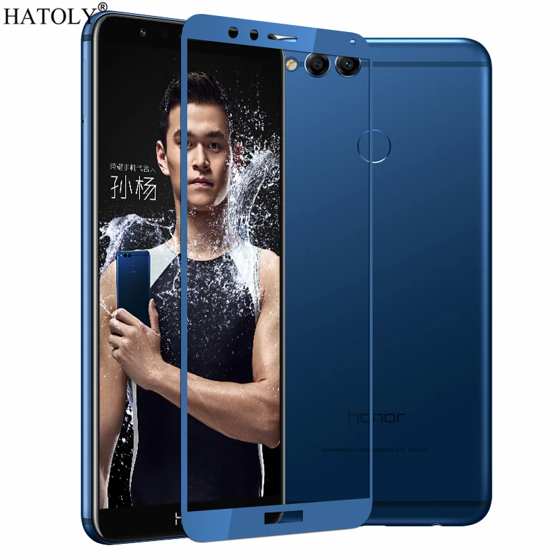 1 шт. закаленное стекло для Huawei Honor 7X защита экрана полное покрытие 3D пленка с