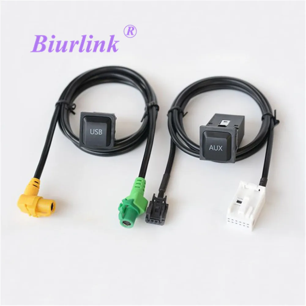 Biurlink RCD510 RNS510 RNS315 RCD310 RCD300 автомобильный AUX USB адаптер аудио кабель переключатель штекер для Volkswagen Passat CC Golf POLO