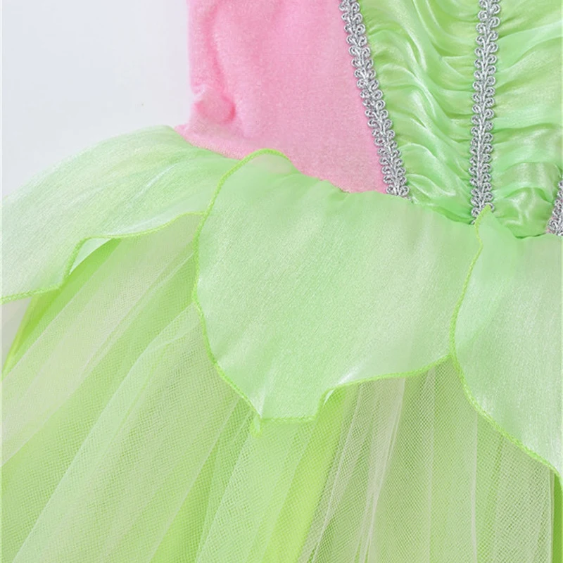 Платье для девочек с цветами сказочный костюм Сетчатое платье без рукавов