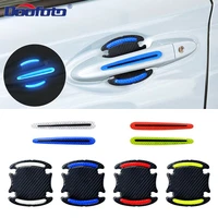 doofoto 3d car reflective sticker tape reflector fender warning bumper strip door handle bowl cover car exterior accessories