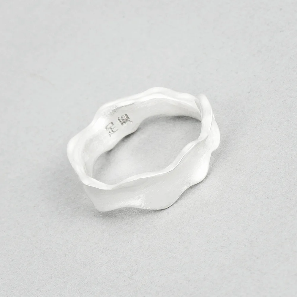 one piece leaf ring 100% 990 silver Jewelry Vintage Adjustable rings for women gift | Украшения и аксессуары