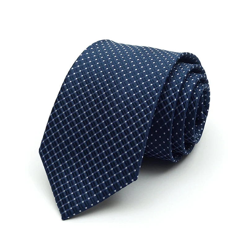 

NEW 2019 Blue Plaid Ties for Men 8cm Wide Designer Fashion Necktie Microfiber Waterproof Tuxedo Tie Gravata Cravates Gift BOX