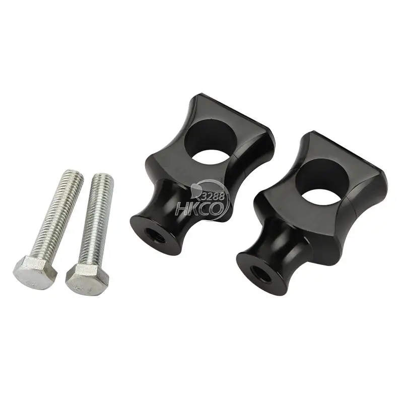 

1" Motorcycle Black Handlebar Risers Pair