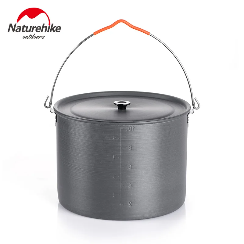 Naturehike 10L алюминиевый треугольный подвесной горшок кухонная посуда для кемпинга 4